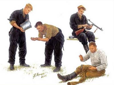 4820041760406 - Master Box Ltd MB3535 - Russian Tankmen 1943-1944 in 135 4820041760406 - Master Box Ltd MB3535 - Russian Tankmen 1943-1944 in 135