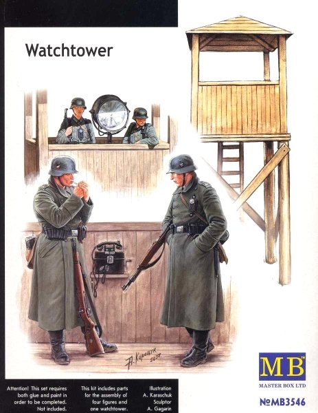 4820113080050 - Master Box Ltd MB3546 - Watch Tower w 4 figs in 135 4820113080050 - Master Box Ltd MB3546 - Watch Tower w 4 figs in 135