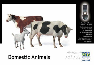 MASTER  günstig Kaufen-Domestic animals. Domestic animals <![CDATA[Master Box Plastic Kits / 3566 / 1:35]]>. 