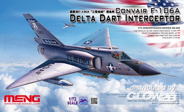 10 IR  günstig Kaufen-CONVAIR F-106A Delta Dart Interceptor. CONVAIR F-106A Delta Dart Interceptor <![CDATA[MENG Models / DS-006 / 1:72]]>. 