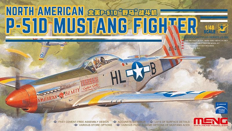 American Fighter günstig Kaufen-North American P-51D Mustang Fighter. North American P-51D Mustang Fighter <![CDATA[MENG Models / LS-006 / 1:48]]>. 