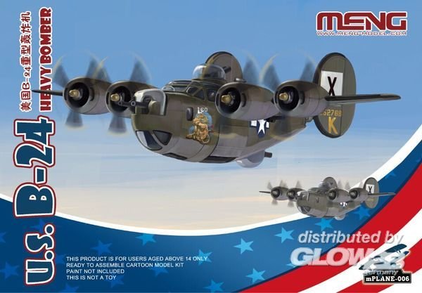 4897038558278 - US B-24 Heavy Bomber (Cartoon Model) 4897038558278 - US B-24 Heavy Bomber (Cartoon Model)