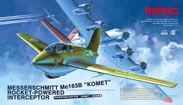 sser mit günstig Kaufen-Messerschmitt Me163 B Komet Roket. Messerschmitt Me163 B Komet Roket <![CDATA[MENG Models / QS-001 / 1:32]]>. 