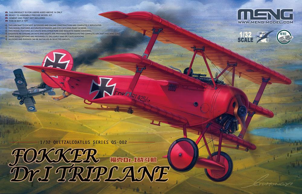 TR 002 günstig Kaufen-Fokker Dr.I Triplane. Fokker Dr.I Triplane <![CDATA[MENG Models / QS-002 / 1:32]]>. 