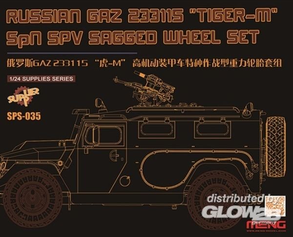 RUSSIAN günstig Kaufen-Russian GAZ 233115 Tiger-MSPN SPV Saged wheel Set (Resin). Russian GAZ 233115 Tiger-MSPN SPV Saged wheel Set (Resin) <![CDATA[MENG Models / SPS-035 / 1:24]]>. 