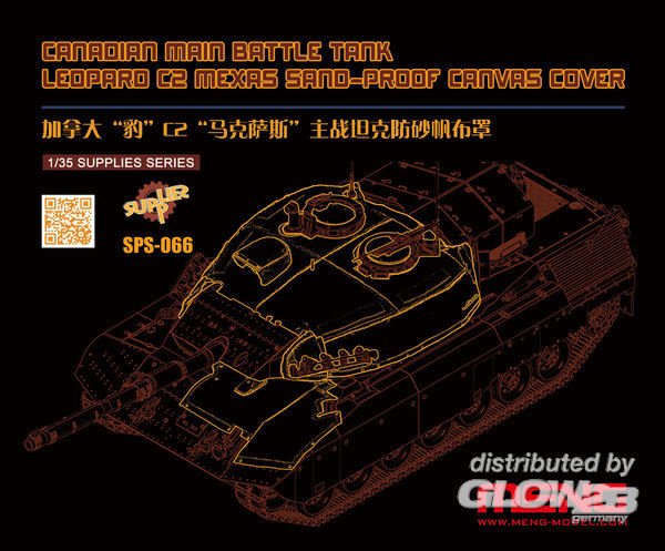 Cover günstig Kaufen-Canadian Main Battle Tank Leopard C2 MEXAS Sand-Proof Canvas Cover (Resin). Canadian Main Battle Tank Leopard C2 MEXAS Sand-Proof Canvas Cover (Resin) <![CDATA[MENG Models / SPS-066 / 1:35]]>. 