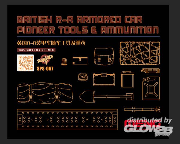 4897038552313 - British R-R Armored Car Pioneer Tools & Ammunition (RESIN)