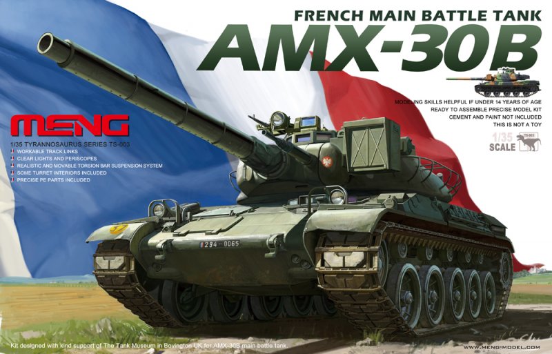 30 en  günstig Kaufen-French AMX-30B Main Battle Tank. French AMX-30B Main Battle Tank <![CDATA[MENG Models / TS-003 / 1:35]]>. 