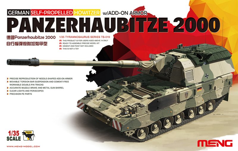2000/6USGL günstig Kaufen-German Panzerhaubitze 2000 Self-Propelled Howitzer. German Panzerhaubitze 2000 Self-Propelled Howitzer <![CDATA[MENG Models / TS-019 / 1:35]]>. 