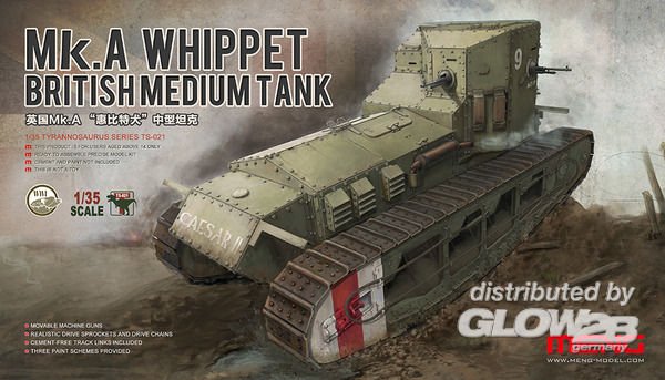 TS 35 günstig Kaufen-British Medium Tank Mk.A Whippet. British Medium Tank Mk.A Whippet <![CDATA[MENG Models / TS-021 / 1:35]]>. 