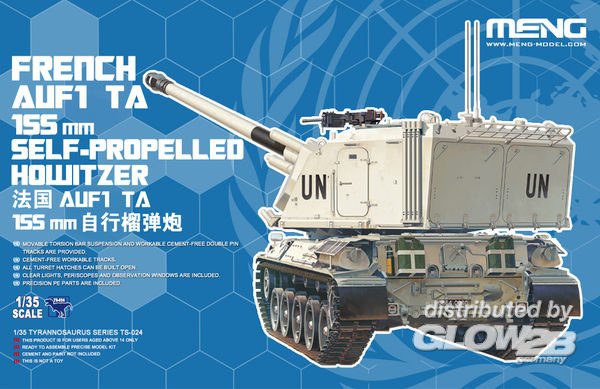 24 LED günstig Kaufen-French Auf1 TA 155mm SELF-Propelled Howitzer. French Auf1 TA 155mm SELF-Propelled Howitzer <![CDATA[MENG Models / TS-024 / 1:35]]>. 