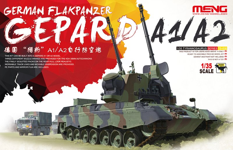 TS 5  günstig Kaufen-German Flakpanzer Gepard A1/A2. German Flakpanzer Gepard A1/A2 <![CDATA[MENG Models / TS-030 / 1:35]]>. 