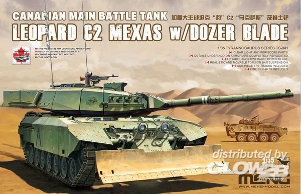 Leopard  günstig Kaufen-Canadian Main Battle Tank Leopard C2 MEXAS w/Dozer Blade. Canadian Main Battle Tank Leopard C2 MEXAS w/Dozer Blade <![CDATA[MENG Models / TS-041 / 1:35]]>. 