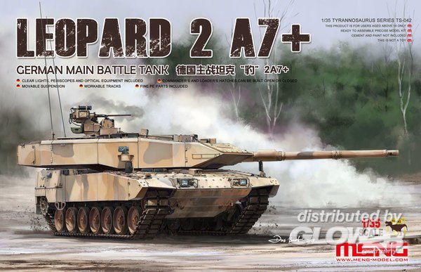 Leopard  günstig Kaufen-German Main Battle Tank - Leopard 2A7+. German Main Battle Tank - Leopard 2A7+ <![CDATA[MENG Models / TS-042 / 1:35]]>. 