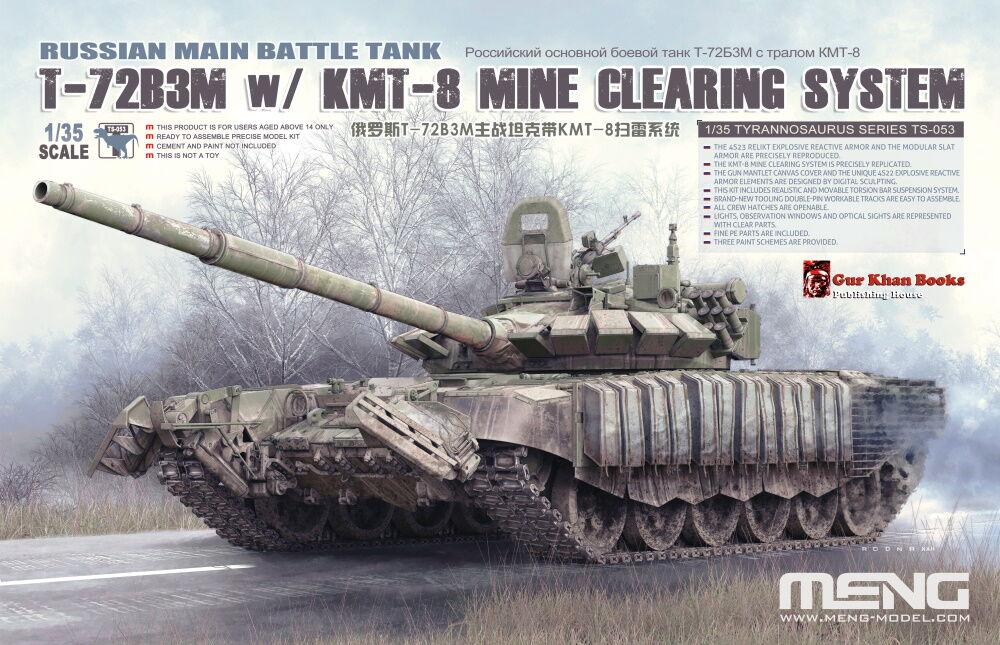 4897038553518 - Russian Main Battle Tank T-72B3M w KMT-8 Mine Clearing System 4897038553518 - Russian Main Battle Tank T-72B3M w KMT-8 Mine Clearing System