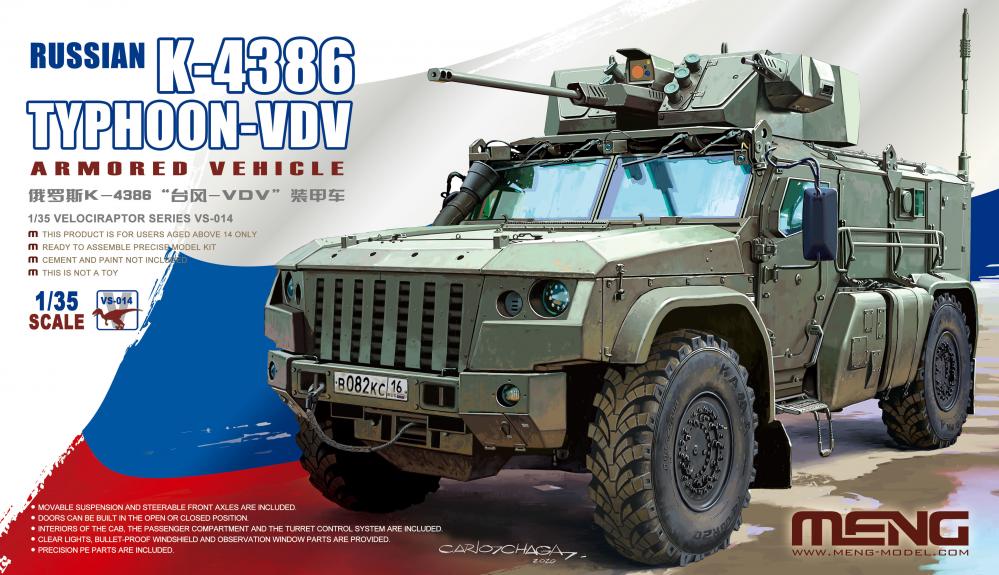 RUSSIAN günstig Kaufen-Russian K-4386 Typhoon-VDV Armored Vehicle. Russian K-4386 Typhoon-VDV Armored Vehicle <![CDATA[MENG Models / VS-014 / 1:35]]>. 