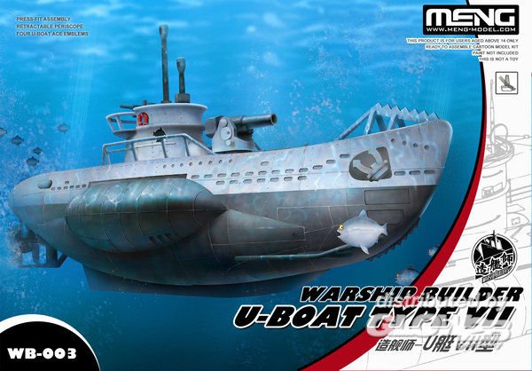 Build To günstig Kaufen-Warship Builder- U-Boat Type VII (Cartoon Model). Warship Builder- U-Boat Type VII (Cartoon Model) <![CDATA[MENG Models / WB-003]]>. 