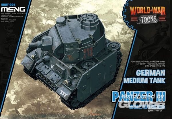 medium Tank günstig Kaufen-German Medium Tank Panzer III (World War Toons). German Medium Tank Panzer III (World War Toons) <![CDATA[MENG Models / WWT-005]]>. 