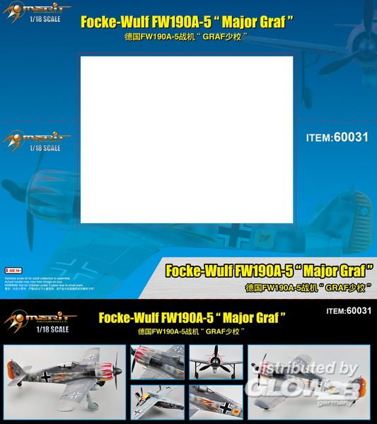 Spielzeug: Merit Focke-Wulf FW190A-5 Major Graf