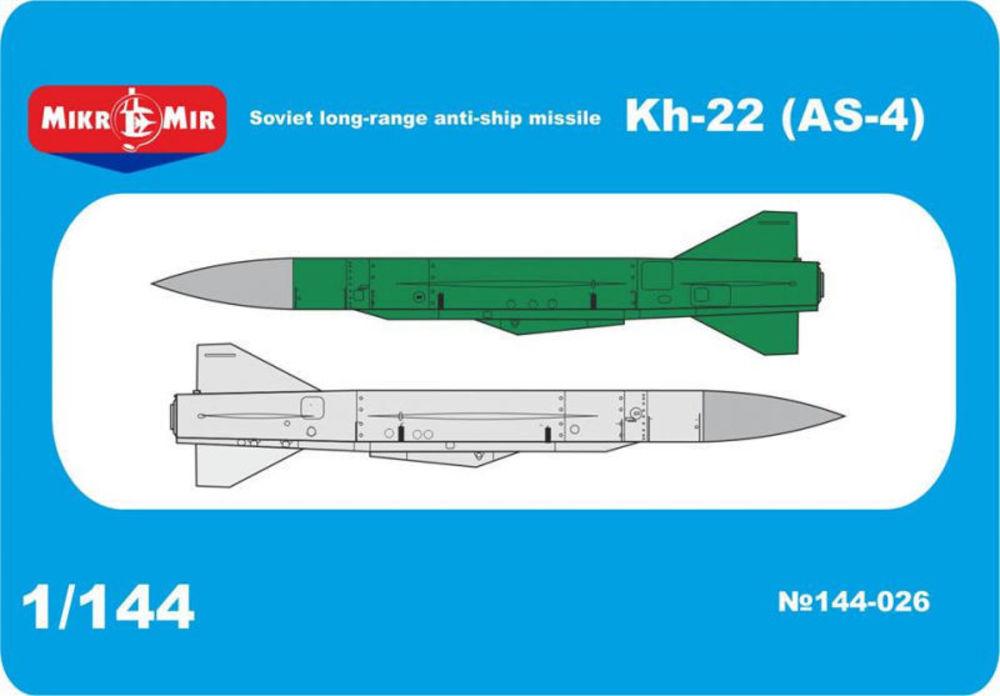 Micro V günstig Kaufen-Kh-22 (AS-4) - Soviet long-range anti-ship missile. Kh-22 (AS-4) - Soviet long-range anti-ship missile <![CDATA[Micro Mir / 144-026 / 1:144]]>. 
