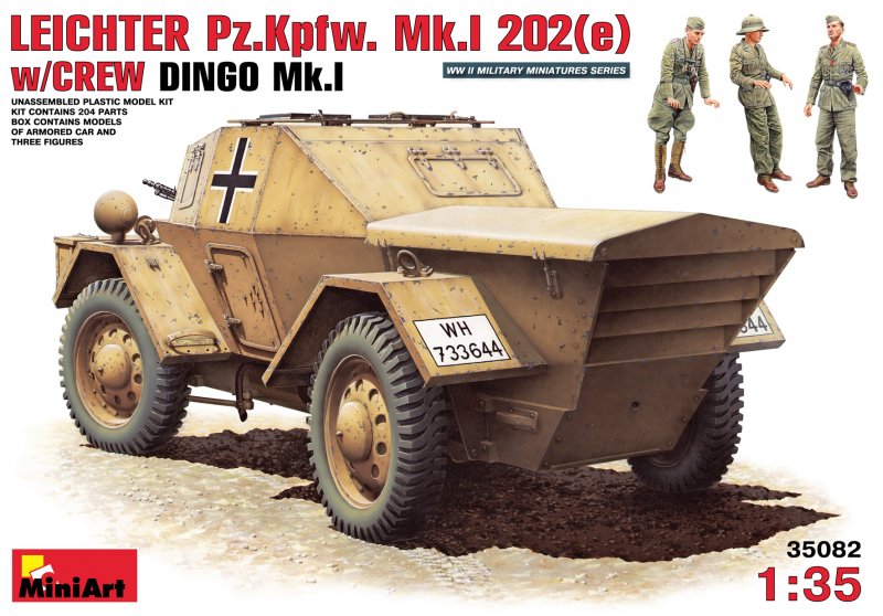 Go Mini günstig Kaufen-Leichter PzKpfWg Mk. I 202 ( e) with Crew Dingo Mk. I. Leichter PzKpfWg Mk. I 202 ( e) with Crew Dingo Mk. I <![CDATA[Mini Art / 35082 / 1:35]]>. 