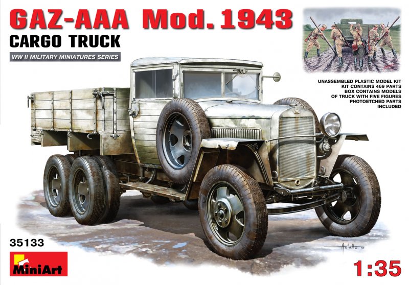 Truck günstig Kaufen-GAZ-AAA. Mod. 1943. Cargo Truck. GAZ-AAA. Mod. 1943. Cargo Truck <![CDATA[Mini Art / 35133 / 1:35]]>. 
