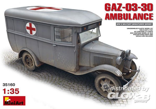 Ambulance günstig Kaufen-GAZ-03-30 Ambulance. GAZ-03-30 Ambulance <![CDATA[Mini Art / 35160 / 1:35]]>. 