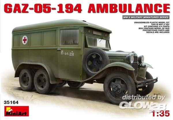 mini 64 günstig Kaufen-GAZ-05-194 Ambulance. GAZ-05-194 Ambulance <![CDATA[Mini Art / 35164 / 1:35]]>. 