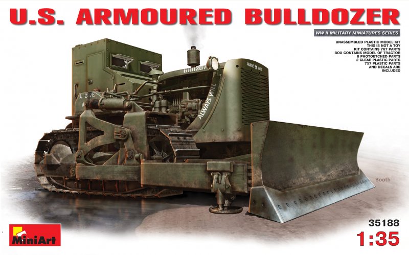 18 o  günstig Kaufen-U.S.Armoured Buldozer. U.S.Armoured Buldozer <![CDATA[Mini Art / 35188 / 1:35]]>. 