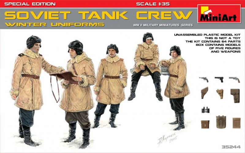 Mini 3 günstig Kaufen-Soviet Tank Crew (Winter Uniforms) - Special Edition. Soviet Tank Crew (Winter Uniforms) - Special Edition <![CDATA[Mini Art / 35244 / 1:35]]>. 