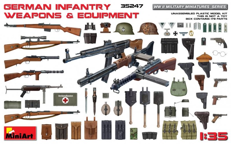German infantry günstig Kaufen-German Infantry Weapons & Equipment. German Infantry Weapons & Equipment <![CDATA[Mini Art / 35247 / 1:35]]>. 