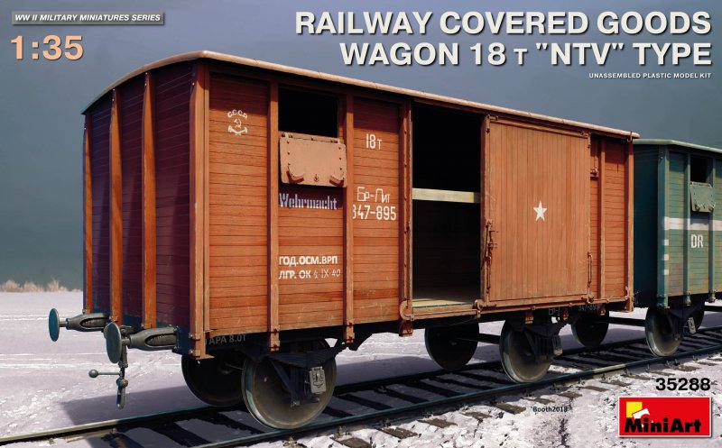 Railway Covered Goods Wagon 18t NTV-Type
