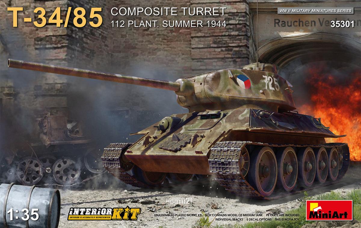 12 Mini günstig Kaufen-T-34-85 Composite Turret -  112 Plant - Summer 1944 - Interior Kit. T-34-85 Composite Turret -  112 Plant - Summer 1944 - Interior Kit <![CDATA[Mini Art / 35301 / 1:35]]>. 