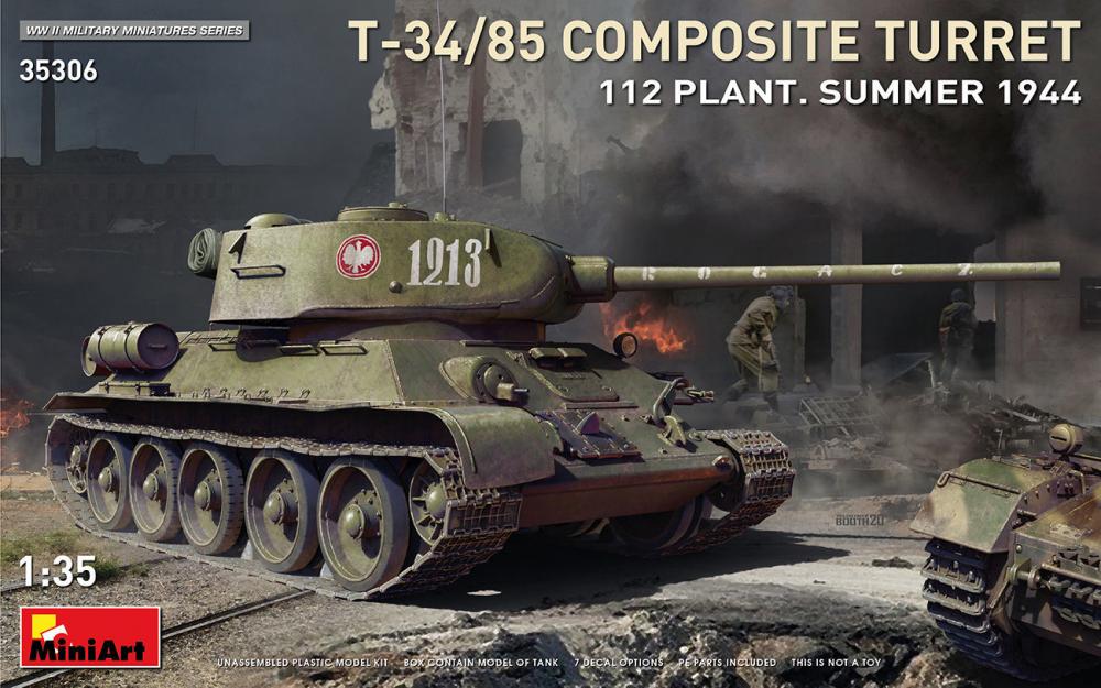 11 Mini günstig Kaufen-T-34-85 Composite Turret - 112 Plant. - Summer 1944. T-34-85 Composite Turret - 112 Plant. - Summer 1944 <![CDATA[Mini Art / 35306 / 1:35]]>. 