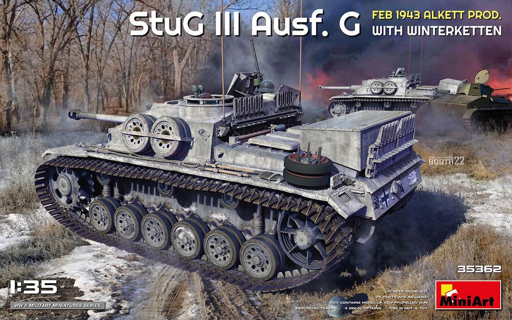 Ausf.N günstig Kaufen-StuG III Ausf. G Feb 1943 Alkett Prod. with Winterketten. StuG III Ausf. G Feb 1943 Alkett Prod. with Winterketten <![CDATA[Mini Art / 35362 / 1:35]]>. 