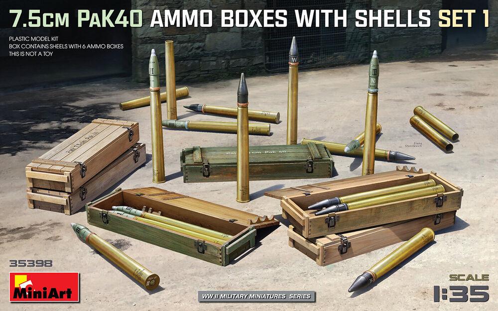 LS 39 günstig Kaufen-7.5cm PaK40 Ammo Boxes w/Shells Set 1. 7.5cm PaK40 Ammo Boxes w/Shells Set 1 <![CDATA[Mini Art / 35398 / 1:35]]>. 