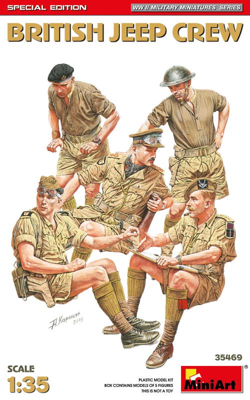 Britische Jeep-Besatzung (5 Figuren)