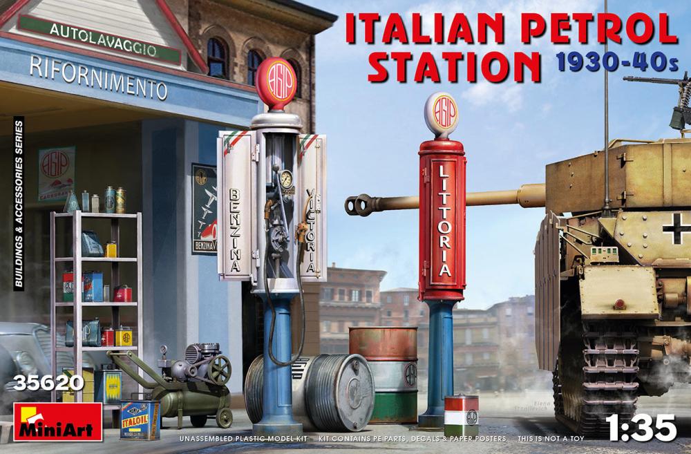 Station,5 günstig Kaufen-Italian Petrol Station 1930-40s. Italian Petrol Station 1930-40s <![CDATA[Mini Art / 35620 / 1:35]]>. 