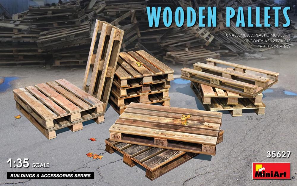 4820183313157 - MiniArt 35627 - 135 Wooden Pallets 4820183313157 - MiniArt 35627 - 135 Wooden Pallets