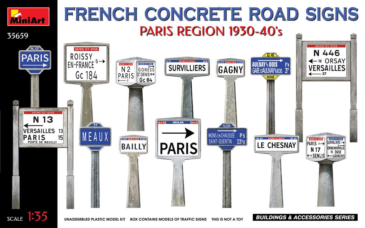 1930,German günstig Kaufen-French Concrete Road Signs - Paris Region 1930-40´s. French Concrete Road Signs - Paris Region 1930-40´s <![CDATA[Mini Art / 35659 / 1:35]]>. 