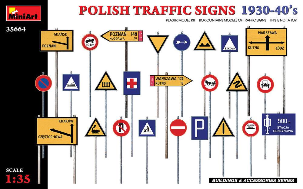 mini 4 günstig Kaufen-Polish Traffic Signs 1930-40´s. Polish Traffic Signs 1930-40´s <![CDATA[Mini Art / 35664 / 1:35]]>. 