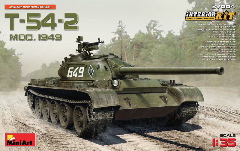 Ki 54 günstig Kaufen-T-54-2 Mod.1949 Interior Kit. T-54-2 Mod.1949 Interior Kit <![CDATA[Mini Art / 37004 / 1:35]]>. 