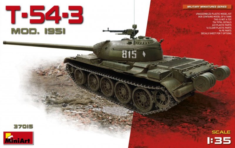 mod.1951 günstig Kaufen-T-54-3 Mod.1951. T-54-3 Mod.1951 <![CDATA[Mini Art / 37015 / 1:35]]>. 