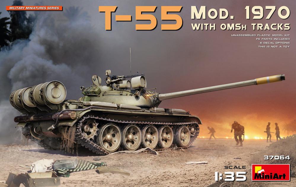 1970 Mi günstig Kaufen-T-55 Mod. 1970 w/OMSh Tracks. T-55 Mod. 1970 w/OMSh Tracks <![CDATA[Mini Art / 37064 / 1:35]]>. 