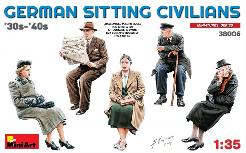 German  günstig Kaufen-German Sitting Civilians´30s-´40s. German Sitting Civilians´30s-´40s <![CDATA[Mini Art / 38006]]>. 