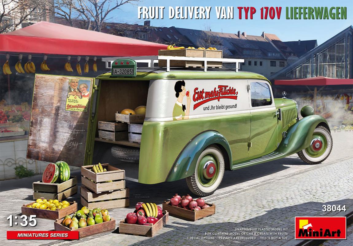 04 GE  günstig Kaufen-Fruit Deliverys Van Typ 170V - Lieferwagen. Fruit Deliverys Van Typ 170V - Lieferwagen <![CDATA[Mini Art / 38044 / 1:35]]>. 