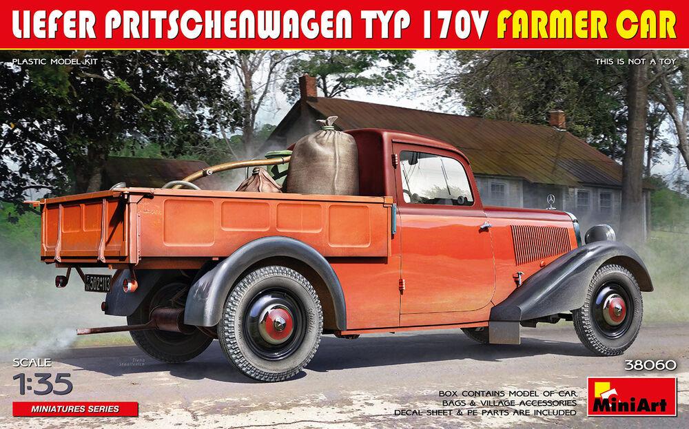 Mini car günstig Kaufen-Liefer Pritschenwagen Typ 170V Farmer Car. Liefer Pritschenwagen Typ 170V Farmer Car <![CDATA[Mini Art / 38060 / 1:35]]>. 