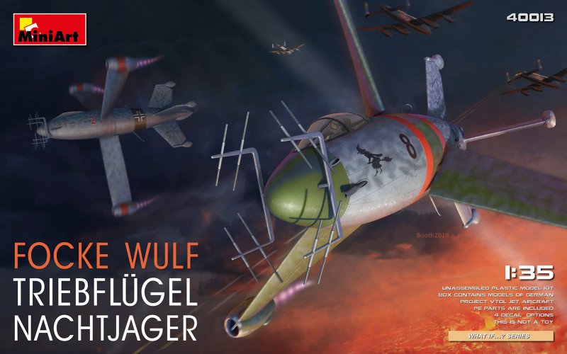 01 400  günstig Kaufen-Focke Wulf Triebflügel Nachtjäger. Focke Wulf Triebflügel Nachtjäger <![CDATA[Mini Art / 40013 / 1:35]]>. 