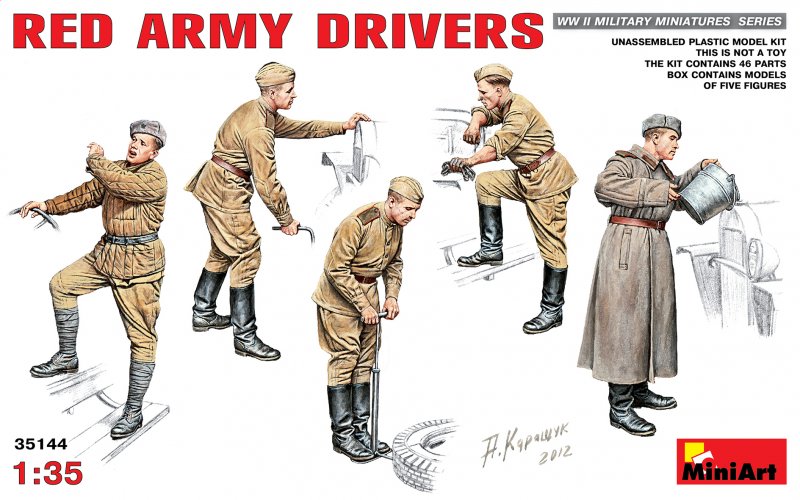 4820183310019 - MiniArt 35144 - 135 Red Army Drivers