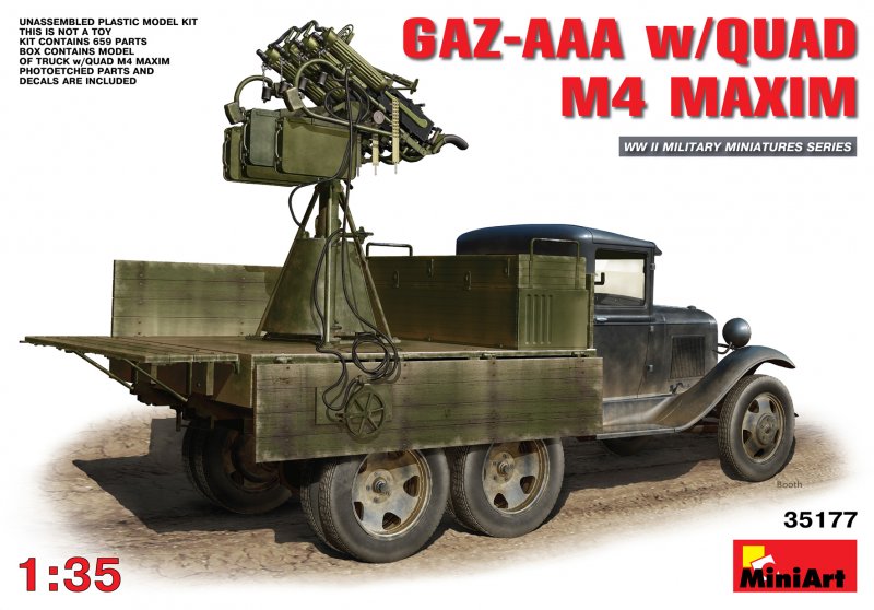 4820183310057 - MiniArt 35177 - 135 GAZ-AAA s Quad M-4 Maxim